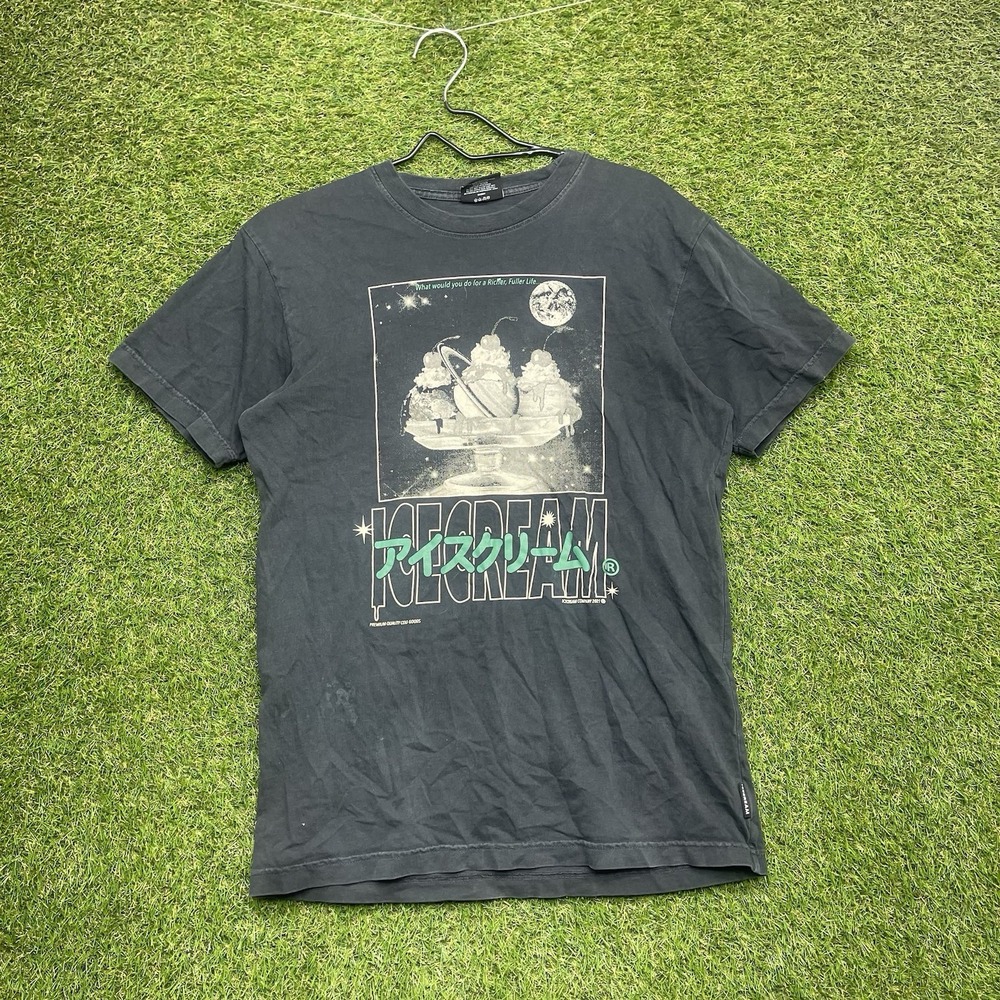 Vintage Billionaire Boys Club IceCream Shirt Mens Small Faded Casual y2k Black